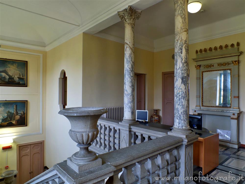 Trezzo sull'Adda (Milan, Italy) - Small internal loggia of Villa Visconti Crivelli